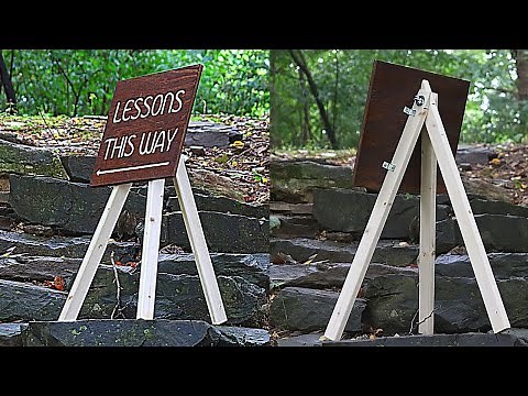 DIY Easel Sign Stand