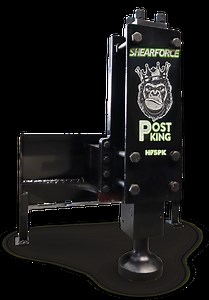 ShearForce Post King Post Driver Excavator Attachments