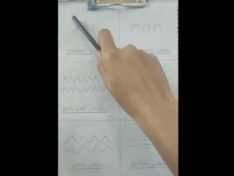 Basic line patterns for kids. #LinePattern#PreWritingSkills#LearnToWrite#ToddlerLearning#educational