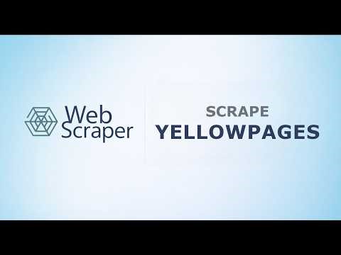 How to Scrape Yellowpages - Web Scraper Sitemap Wizard Tutorial