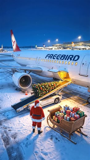 Freebird Airlines on Instagram: "Christmas is officially boarding 🎄✈️ From festive departures to peaceful arrivals, wishing you joyful flights and happy holidays. Merry Christmas from Freebird Airlines 🎅🏻✨ #merrychristmas #FreebirdAirlines"