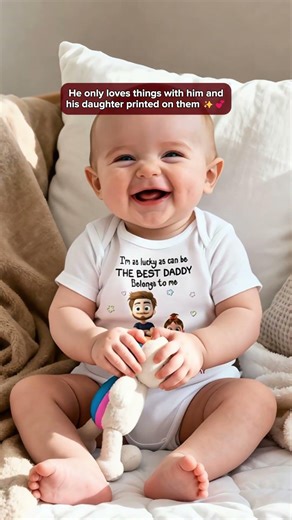 I Am Lucky Dad - Personalized Custom Baby Onesie