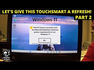 Part 2 - 2011 HP TouchSmart 610 AiO gets SSD RAM and Windows 11 24H2