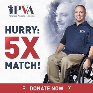 370 reactions · 4 comments | Your gift to PVA will go FIVE times as far to helping Veterans get a fresh start after a life-changing injury or diagnosis. | Paralyzed Veterans of America | Facebook
