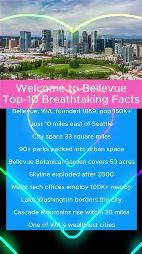 Welcome to Bellevue, Washington: Top-10 Breathtaking Facts #USA #city #Bellevue #WA