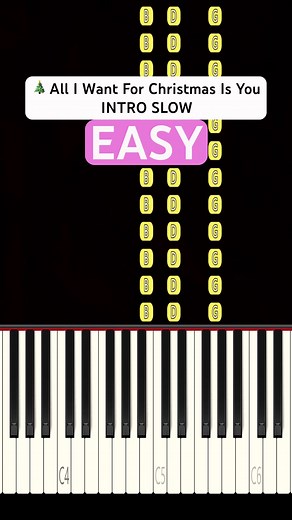 All I Want for Christmas Is You: Easy Piano Tutorial