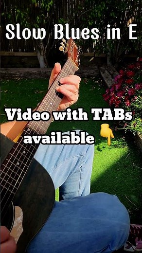Blues in E – Full video + TABs below 👇