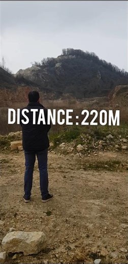 220m - 9mm Hand Gun Shot | BallonTarget 🔥 #pistol