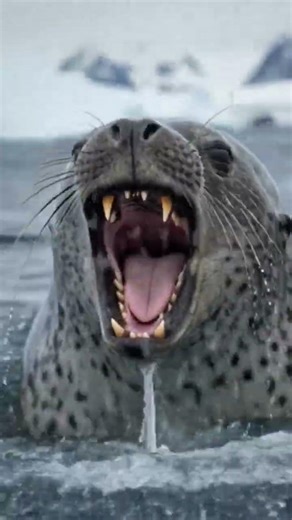 Leopard Seal: One of Antarctica’s Deadliest Predators #animals #wildlife #animalshorts #seal