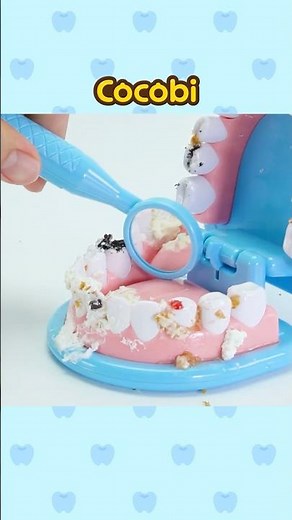 Teeth Full of Cookies! Let's Brush Our Teeth!🍰 | Songs for Kids #Shorts #Cocobi