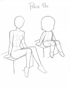Anime Sitting Poses Base