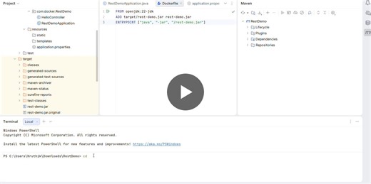 Containerizing Spring Boot with Docker: Hands-on Experience | Kruthik Arya B M posted on the topic | LinkedIn