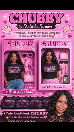 CHUBBY is powerful, painful, and real. CHUBBY is how I turned pain into purpose. CHUBBY is not just a brand… Its a movement. 🖤 I didn’t just reclaim a word.�I rewrote its meaning. CHUBBY is not about bodies. It’s about healing, self-worth, and choosing yourself after being broken by other people’s opinions. My Brand Core (this is STRONG) Brand name: CHUBBY�Meaning: Choosing Happiness, Understanding the Beauty of Being Yourself This is excellent. It’s memorable, emotional, and expandable. Missio