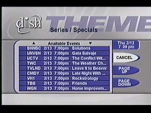 Dish Network Program Guide, February 13, 2003