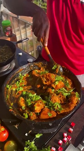 Delicious Chicken Wet Fry with Chinsaga & Ugali using Royco Mchuzi Mix