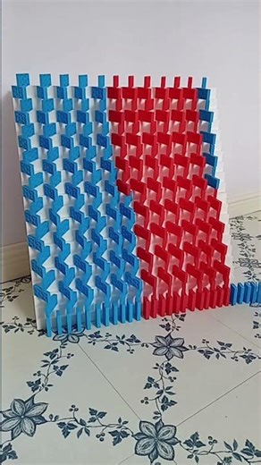 An Epic Domino Toppling Effect With Kinetic Dominoes #h5dominocommunity