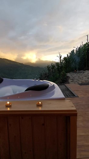 Sunset Views at Eco House Merisi in Georgia