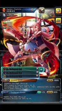 AWOKEN CHARLOTTE - [HUMAN] [FIRE] [MA: BLUE JACKET LIMITED AWK UNIT] []GRAND SUMMONERS[].
