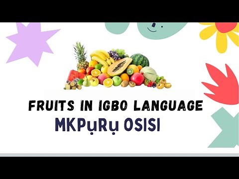 Fruits in igbo language for beginners
