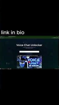 BEST VOICE CHAT UNLOCKER #robloxhackingtutorial #discord #chatgpt