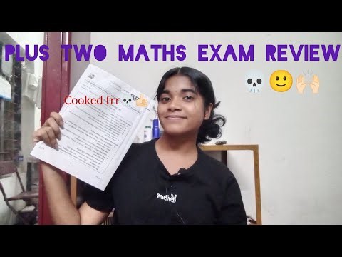 Plus two maths exam review💀🙂#mathematics #plustwo