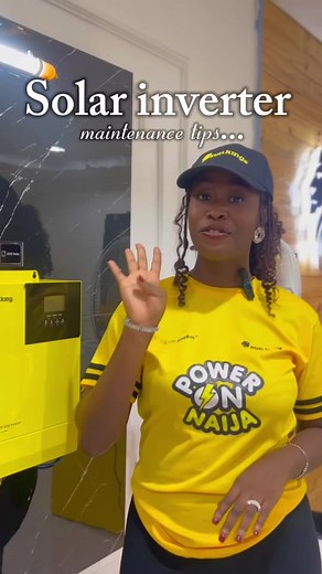Tips on how to maintain your solar inverter effectively🙂 If you find yourself doing any of these, learn from this video on the right way to go about it, Remember at Sun King, we care 💛 #SunKing #SolarInverter #invertermaintainance _____ solar panel maintenance solar solution affordable solar solar installation in nigeria installation and maintenance of solar ... solar system installation and maintenance solar farm maintenance maintenance technician