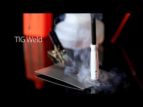 Cougartron ProPlus cleaning stainless steel welds