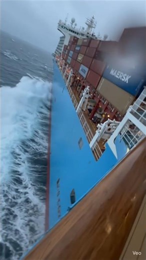The North sea is scary!! #cruiseship #northsea #ocean #ship #storm #bigwaves #travel #ytshorts #yt