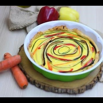 Vegetable cake: colorful and tasty