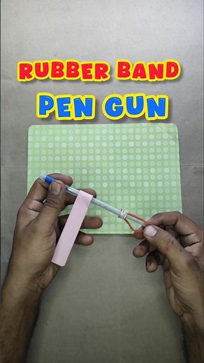 How to Make Pen Gun at Home 🔥 #shorts #diy #pen