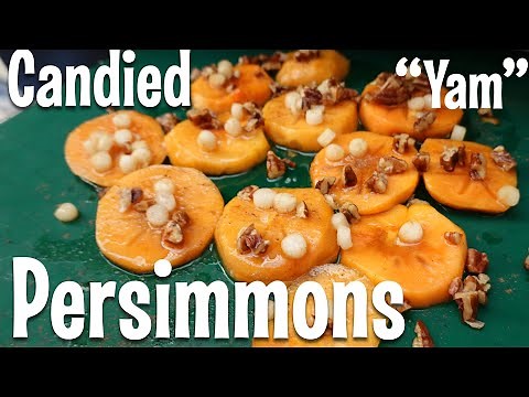 Candied Yam Persimmons Raw Vegan Recipe Cara Brotman healthy holiday food