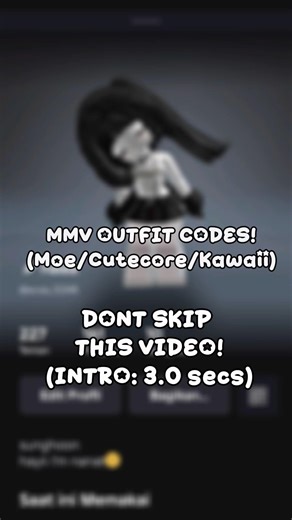 mmv outfit codes! #mmv #mm2 #roblox #shorts