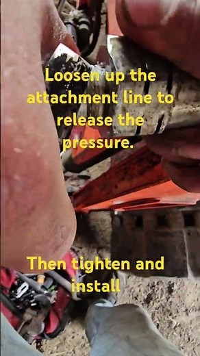 kubota skid steer svl-65 hydraulic lines won't hook up. how to release hydraulic line pressure.