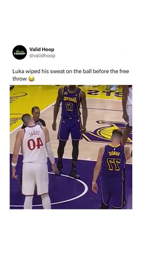 Luka wiped all his sweat on the ball 😂