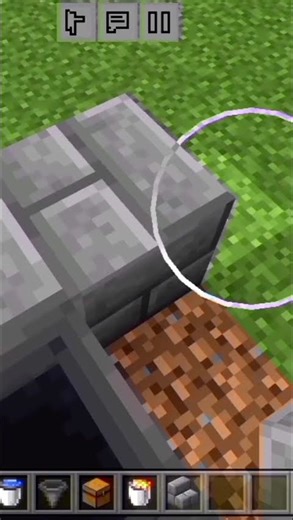 make stone generator in minecraft #minecraft