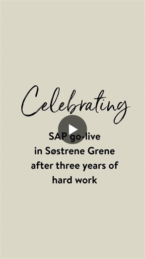 🎉 SAP is live at Søstrene Grene 🎉 After three years of hard work and close collaboration across the organisation, we have now successfully gone live with SAP – an important milestone in in laying… | Sostrene Grene