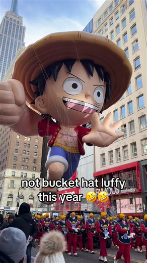 Luffy & Nami on Instagram: "bucket hat was cute too actually 😆 thank you so much @toei_animation for the amazing experience 🥹🥹🥹 #luffy#onepiece#macysthanksgivingdayparade #newyork #strawhat #thanksgiving#onepiecefan#onepieceanime"