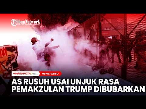 AS Rusuh Usai Unjuk Rasa Pemakzulan Donald Trump Dibubarkan
