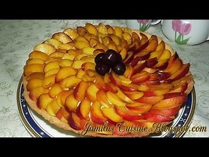 Tarta cu Piersici si Crema de Vanilie | JamilaCuisine