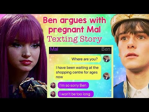 Ben argues with pregnant Mal, Descendants texting story ✨ Trio of Stars