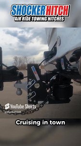 Easier on you, your cargo, truck & trailer. Be smooth and make the wife happy! She'll enjoy the Shocker Air Hitch as much as you do! 👉ShockerHitch.com/byo/ ✅ Air Ride Towing in Minutes: Built-in adjustable airbag best cushioning device on the plaent. ✅ Absorbs Road Shock: cushions the bumps, bangs & tugs making for safer smoother towing ✅ 10 Mount Options: combo, drop, raised, pintle, drawbar, clevis, pintle & ball sway options. ✅ Impact Resistant Powder Coat: Premium finish - Choose ◼️Matte Bl