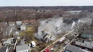 Crews are working to put out a fire on Canal Street in South Hadley Friday afternoon. https://trib.al/V2JIYld | WWLP-22News