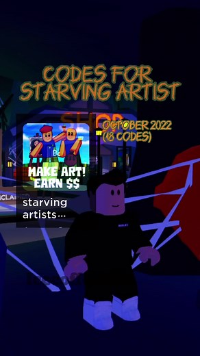 October 2022 Codes :||: #roblox #rblx #fyp #robux #robloxstarvingartist #capcut #fypシ #codes