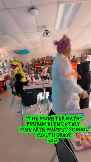 We did The Monster Math! Way to go 3rd&4th grade! 🎃🧪🎵 #ccsdtn #WatchUsSoar #WatchUsMultiply #LivingTheDream | Pegram Elementary