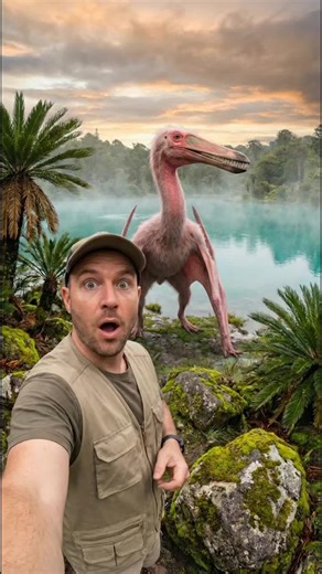 Voici le Pterodaustro. Il vivait il y a 105 millions d'années et il avait un look incroyable : 1️⃣ Il avait plus de 1000 dents fines comme des poils ! 🦷 2️⃣ Il s'en servait pour filtrer l'eau et manger des petites crevettes. 🦐 3️⃣ À cause de son régime alimentaire, il était probablement ROSE ! 🎀 C'est la preuve que la préhistoire n'était pas juste grise et verte. Elle était colorée ! 🌈 #dinosaur #pterodaustro #jurassicpark #pink #rose