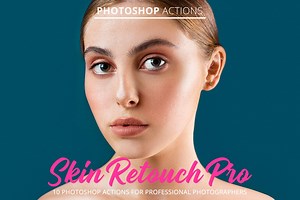 Skin Retouch Pro Photoshop Actions: Portrait Filter (ATN) - Etsy.de
