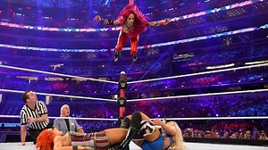 Match Spotlight: Charlotte Flair Vs. Becky Lynch Vs. Sasha Banks, WWE WrestleMania 32