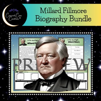 Millard Fillmore Biography Research Timeline & Graphic Organizer Bundle