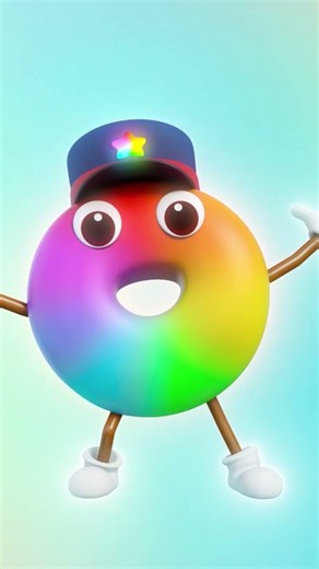 Colorful Balls on the Train! 🚂🌈 #donuppy #nurseryrhymes #babybus