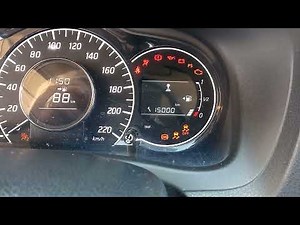 How to reset the service light on Nissan Note.